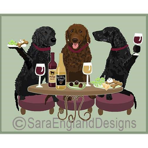 Curly Coated Retriever - Dogs Wineing