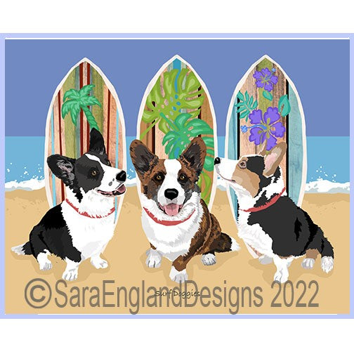 Cardigan Corgi - Surf Doggies