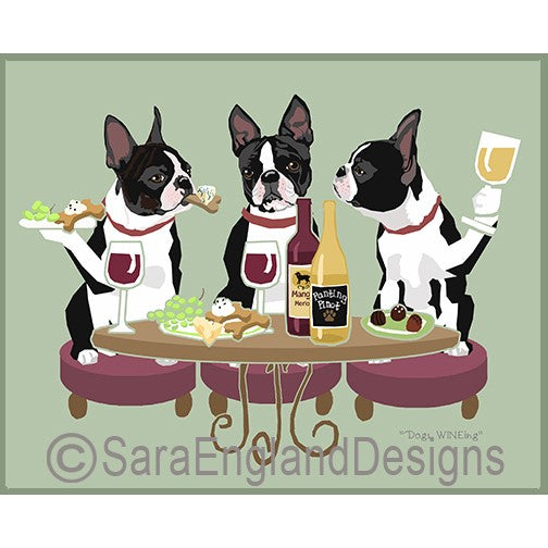 Boston Terrier - Dogs Wineing
