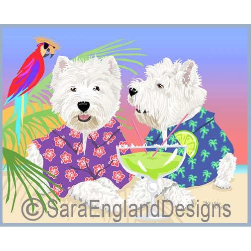 West Highland Terrier (Westie) - Paradise - Two Versions - Paradise
