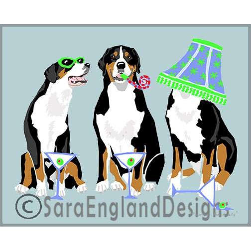 Greater Swiss Mountain Dog - Party Animals