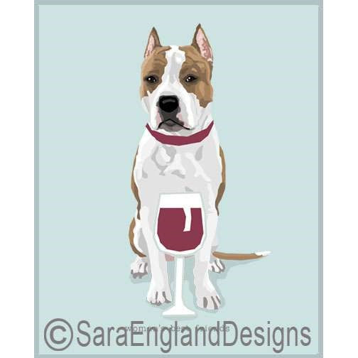 American Staffordshire Terrier - Woman's Best Friends - Three Versions - Brown Staffy