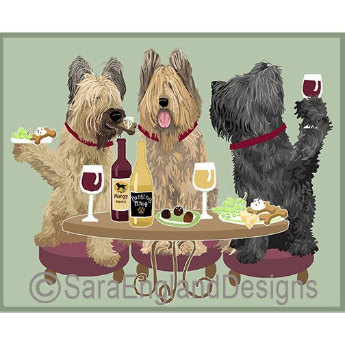 Briard - Dogs Wineing