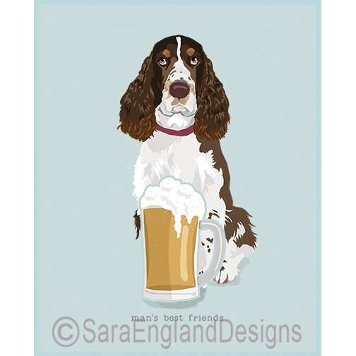 English Springer Spaniel - Man's Best Friends - Two Versions - Liver