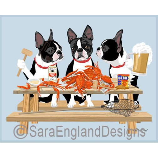 Boston Terrier - Crab Feast