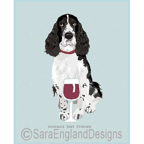 Woman's Best Friends - Two Versions - English Springer Spaniel