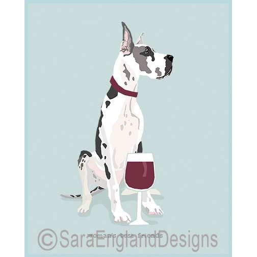 Great Dane - Woman's Best Friends - Six Versions - Harlequin - Cropped