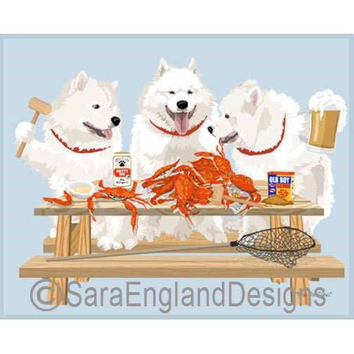 Samoyed - Crab Feast