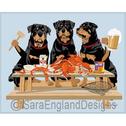 Rottweiler - Crab Feast