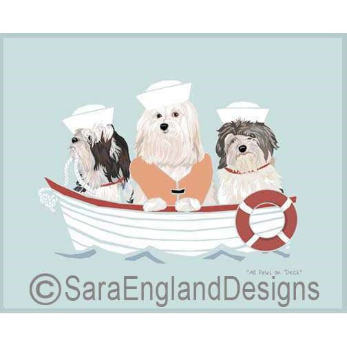Havanese - All Paws On Deck - Two Versions - One