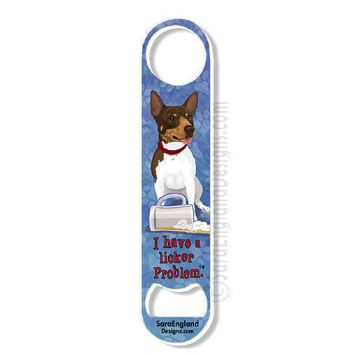 Rat Terrier - Licker Problem - Two Versions - White, Chocolate & Tan