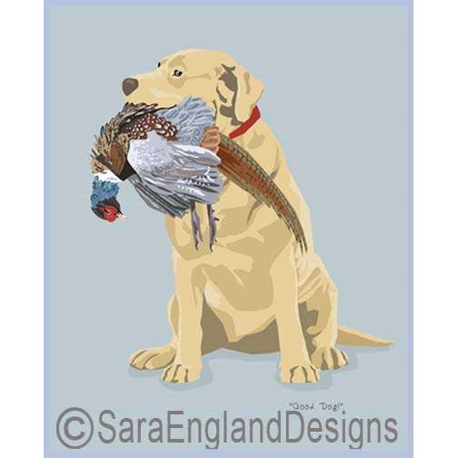 Labrador Retriever - Good Dog Pheasant - Four Versions - Yellow