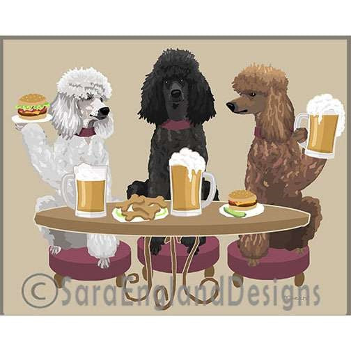 Poodle-Standard - Cheers - Three Versions - Mixed