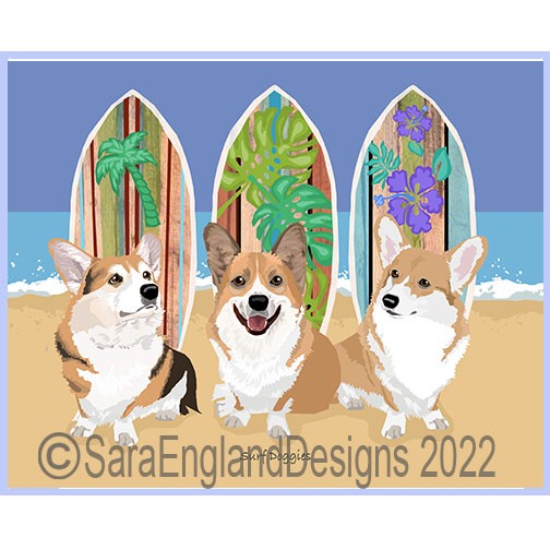 Pembroke Corgi - Surf Doggies