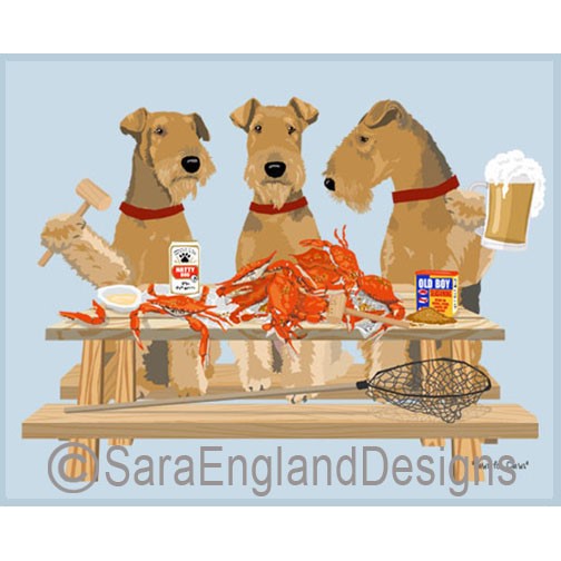 Airedale Terrier - Crab Feast