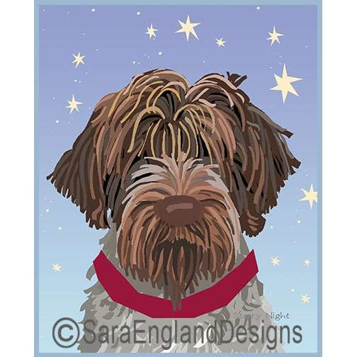 Wirehaired Pointing Griffon - Starry Night