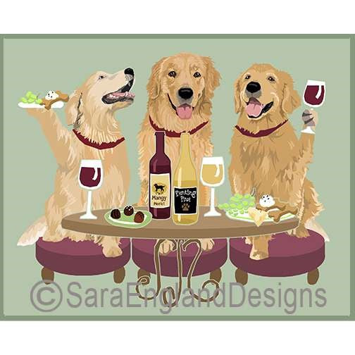 Golden Retriever - Dogs Wineing