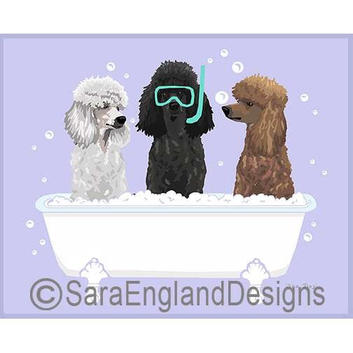 Poodle-Standard - Spa Day - Seven Versions - Mixed