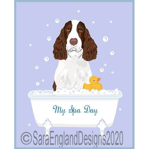 English Springer Spaniel - My Spa Day - Two Versions - Liver