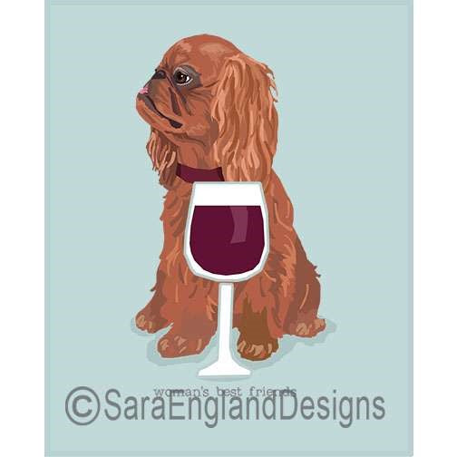 English Toy Spaniel - Woman's Best Friends - Four Versions - Ruby