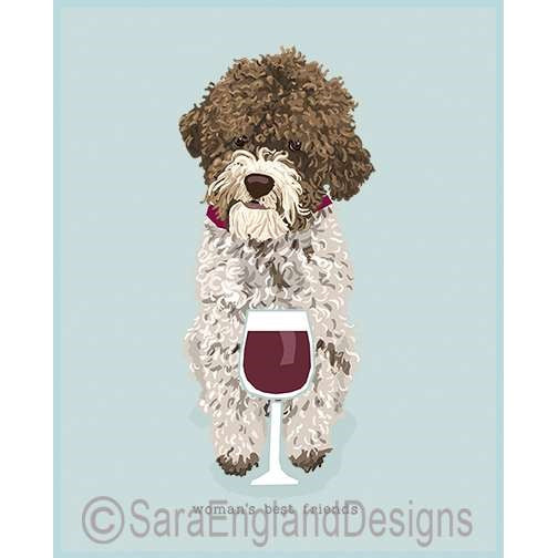 Lagotto Romagnolo - Woman's Best Friends - Three Versions - Brown & White
