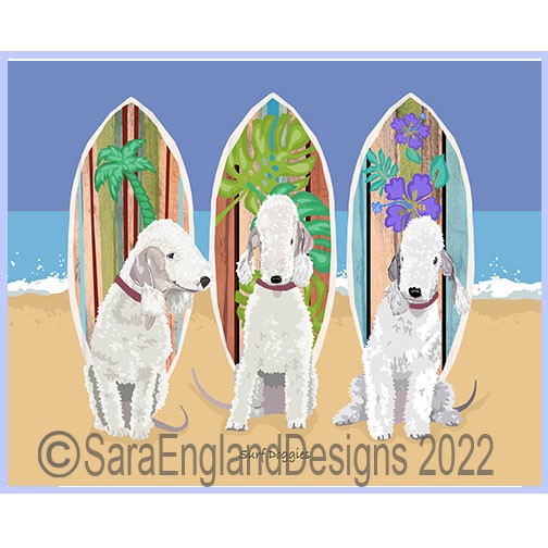 Bedlington Terrier - Surf Doggies