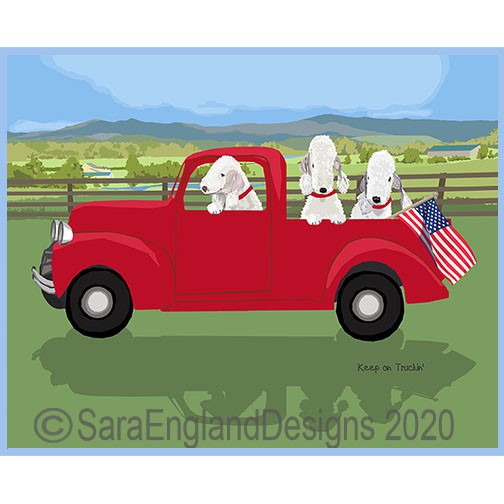 Bedlington Terrier - Keep On Truckin'