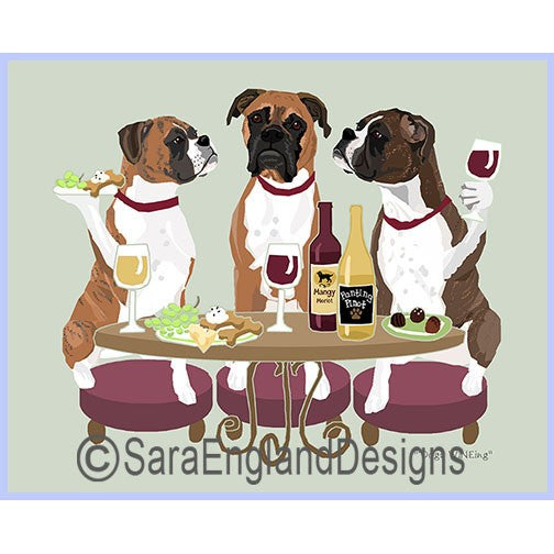 Boxer - Dogs Wineing - Two Versions - Natural Ears