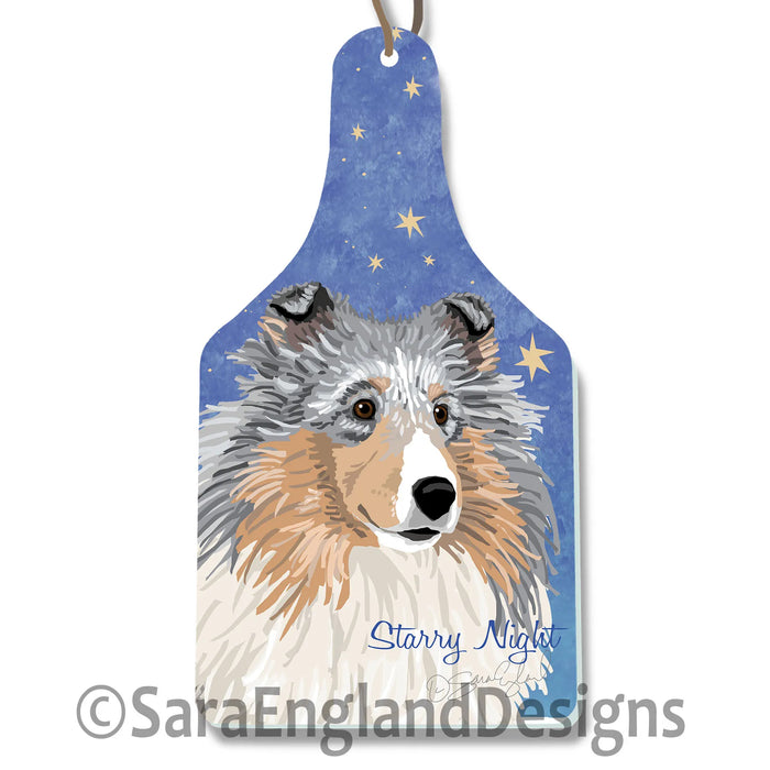 English Cocker Spaniel - Starry Night - Two Versions - Black&White