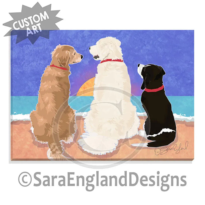 Golden Retriever - Sunset (W/ No Wine)