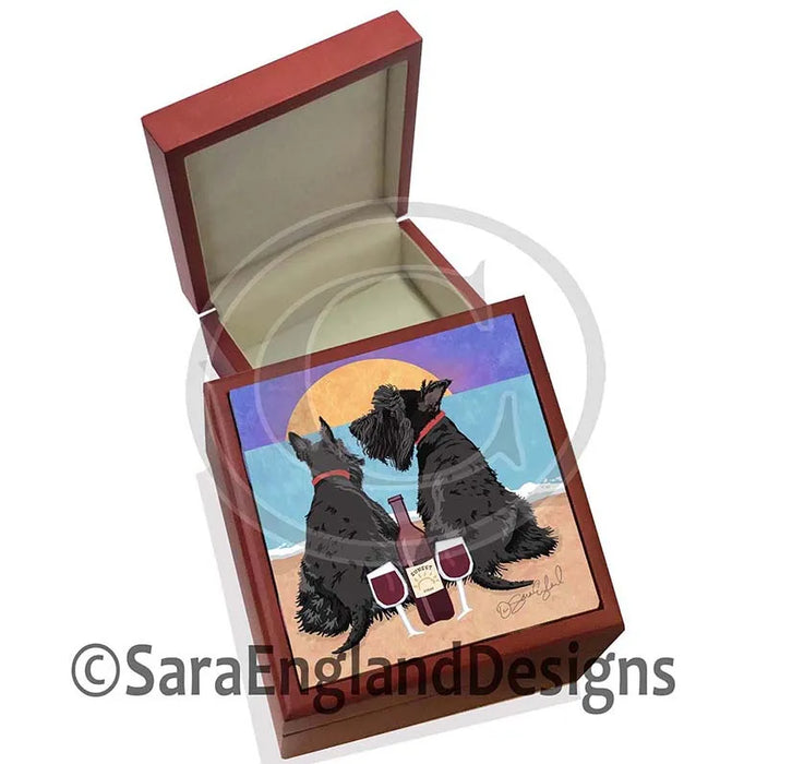 Golden Retriever - Sunset (W/ Wine)