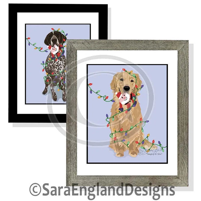 Golden Retriever - Naughty-Three Versions - Red