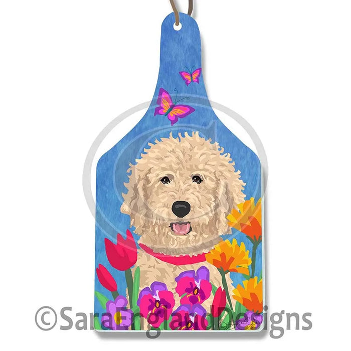 Border Collie - Garden - Two Versions - Red