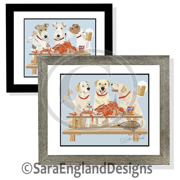 Labrador Retriever - Crab Feast - Four Versions - Chocolate