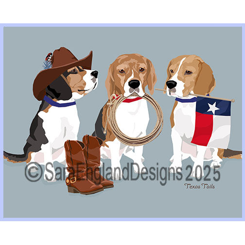 Beagle - Texas Tails — Sara England Designs