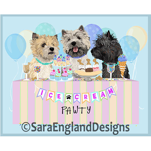 Cairn Terrier - Ice Cream Pawty