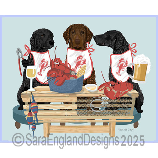 Curly Coated Retriever - Lobster Feast