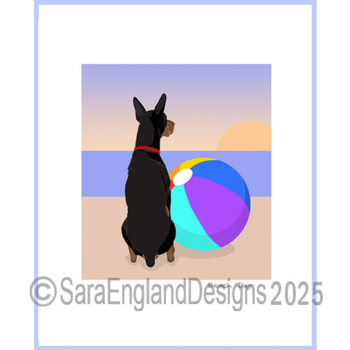 Manchester Terrier - Beach Day