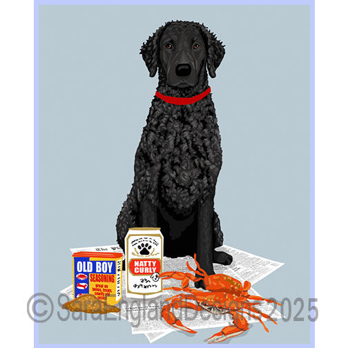 Curly Coated Retriever - Natty Dog-Black