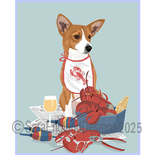 Portuguese Podengo Pequeno - Lobster Feast-Single-Orange