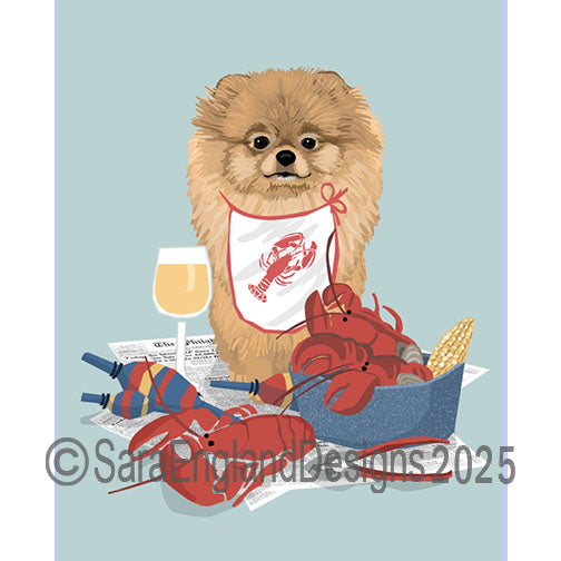 Pomeranian - Lobster Feast-Single-Brown