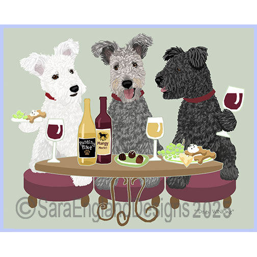 Pumi - Dogs Wineing-White