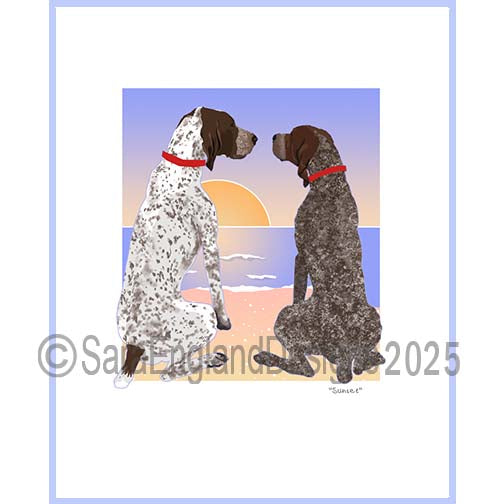 German Shorthaired Pointer - Sunset (W/ No Wine)-3