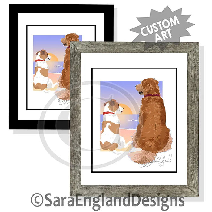 Bernese Mountain Dog - Sunset (W/ No Wine)