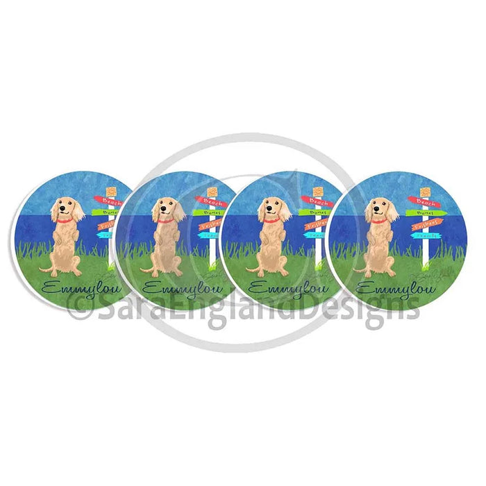 Cockapoo - Lucky Dog - Three Versions - Buff