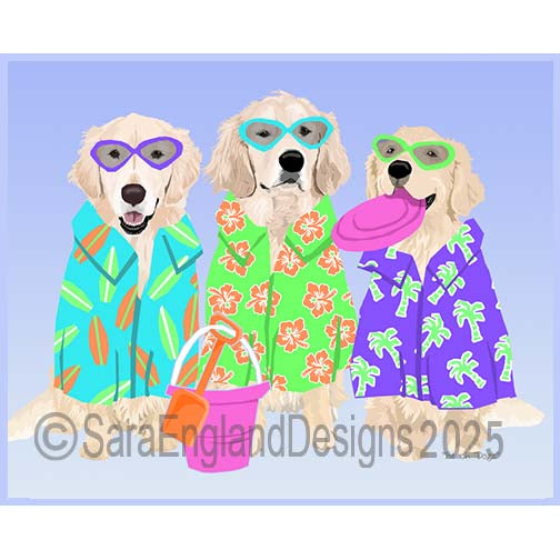 Golden Retriever - Beach Dogz-Cream