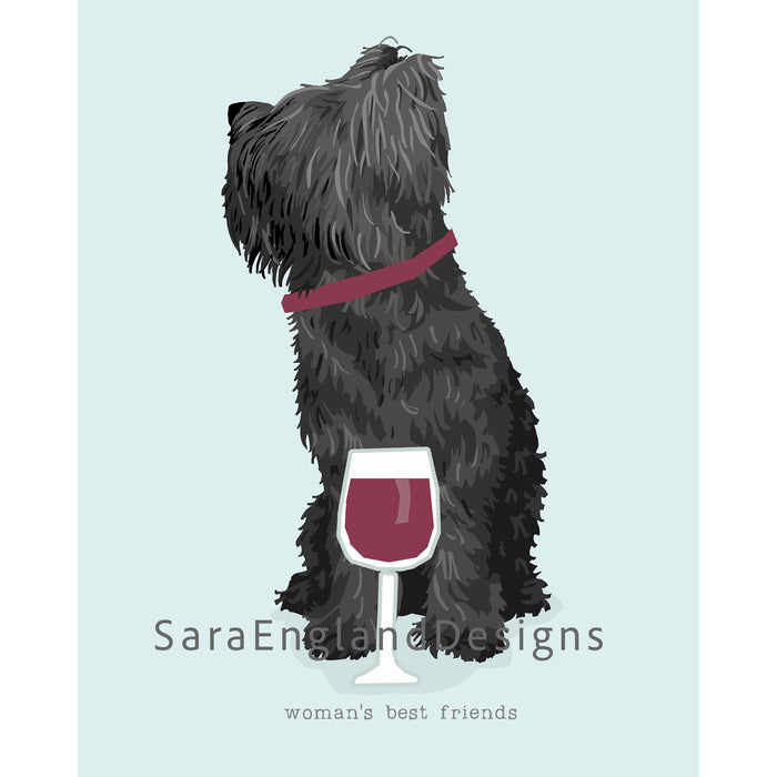 Briard - Woman's Best Friends-Black