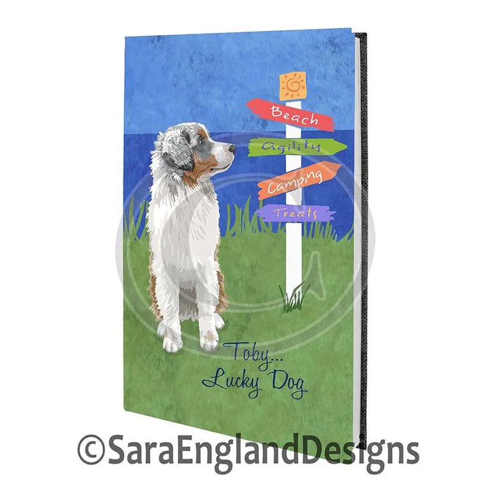 Australian Shepherd - Lucky Dog - Three Versions - Tri