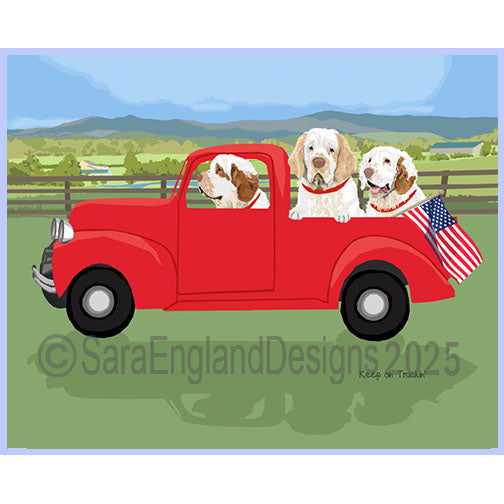 Clumber Spaniel - Keep On Truckin'
