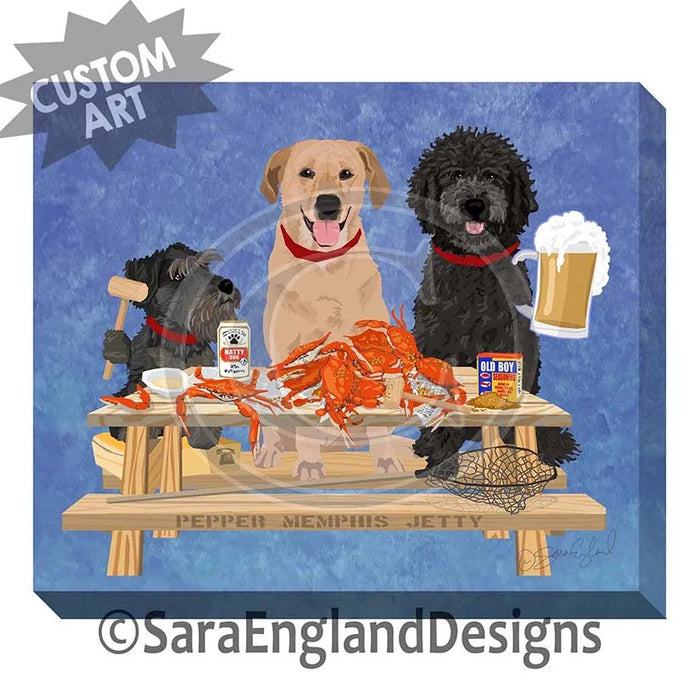 Coton De Tulear - Crab Feast